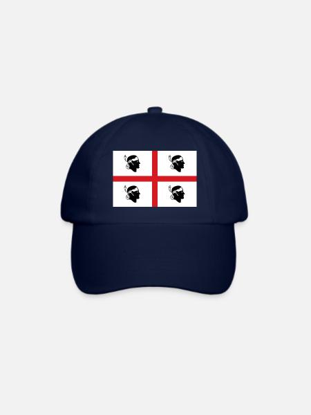 Flagge von Sardinien - Baseballkappe - Blau/Blau