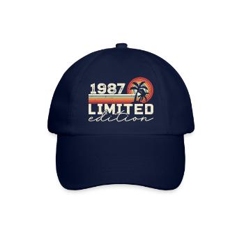 Jahrgang 1987 Geburtstagsgeschenk 1987 Retro 1987 - Baseballkappe - Blau/Blau - Vorne