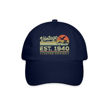 Jahrgang 1940er Fantastisch 1940er Geschenk 1940er Retro - Baseballkappe - Blau/Blau - Vorne