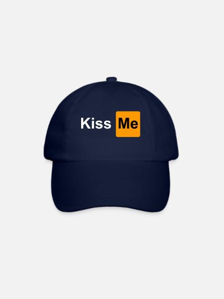 Kiss Me - Baseballkappe - Blau/Blau