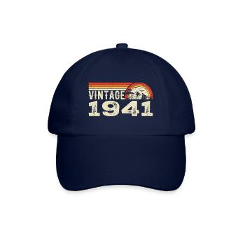 Jahrgang 1941 Geburtstagsgeschenk 1941 Retro 1941 - Baseballkappe - Blau/Blau - Vorne