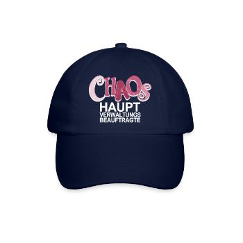 Chaos Beauftragte - lustiger Spruch für Mütter - Baseballkappe - Blau/Blau - Vorne