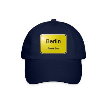 Ortsschild Berlin Besucher - Baseballkappe - Blau/Blau - Vorne