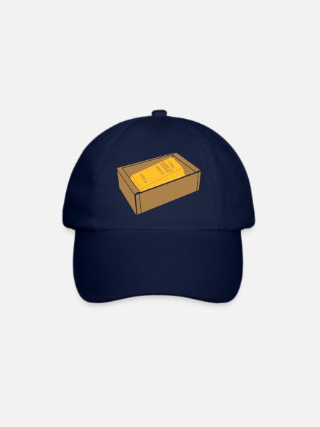 Box mit Goldbarren - Baseballkappe - Blau/Blau