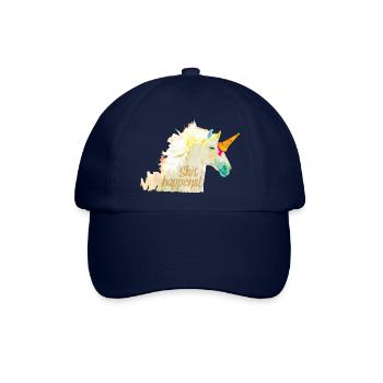 Shit-happens! - Baseballkappe - Blau/Blau - Vorne