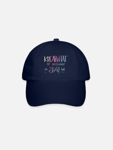 Kreativität - Lettering - Baseballkappe - Blau/Blau