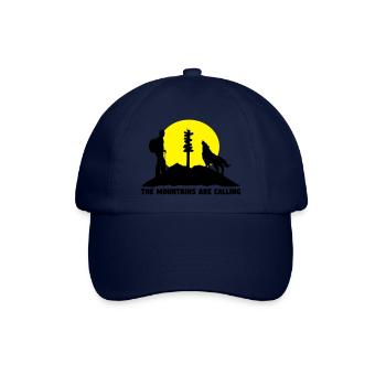 Der Berg ruft, wandern - Baseballkappe - Blau/Blau - Vorne