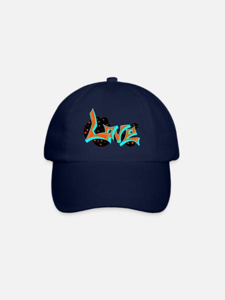 Love art - Baseballkappe - Blau/Blau