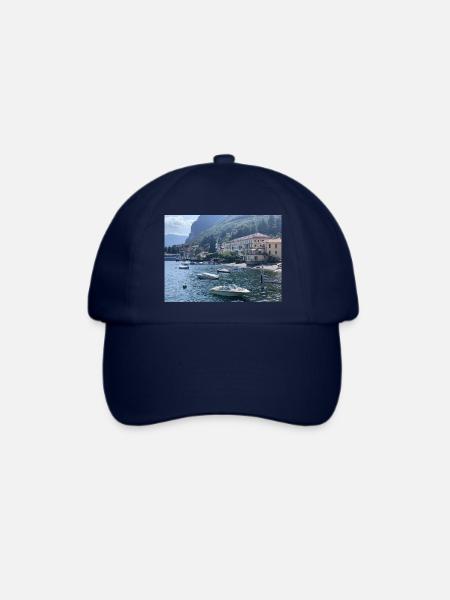 Lake Como / Comer See- Bildschönes Motiv - Baseballkappe - Blau/Blau