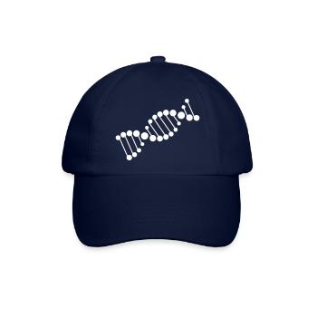 DNA Strang Symbol Chromosom - Baseballkappe - Blau/Blau - Vorne