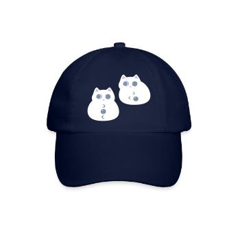 Katzen mit Mondaugen - Baseballkappe - Blau/Blau - Vorne
