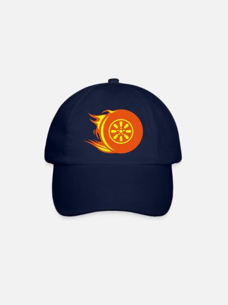 Feuerrad-Reifen - Baseballkappe - Blau/Blau