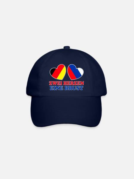 Deutschland Russland Deutsch Russe - Baseballkappe - Blau/Blau