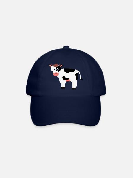 Kuh - Baseballkappe - Blau/Blau