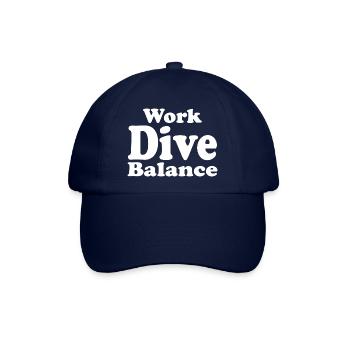 Diving Dive tauchen - Baseballkappe - Blau/Blau - Vorne
