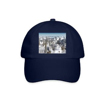 Futuristische Hochhäuser in einer Megastadt - Baseballkappe - Blau/Blau - Vorne