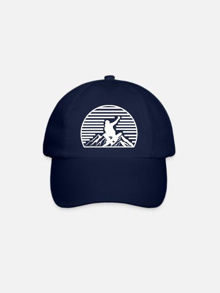 Snowboard Snowboarder - Baseballkappe - Blau/Blau