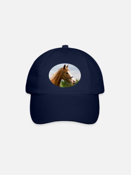 Horse. Pferd. - Baseballkappe - Blau/Blau