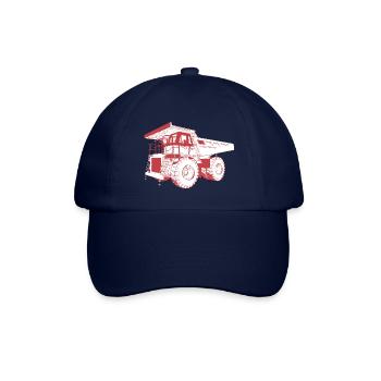 Riesiger Muldenkipper, LKW, Lastwagen - Baseballkappe - Blau/Blau - Vorne
