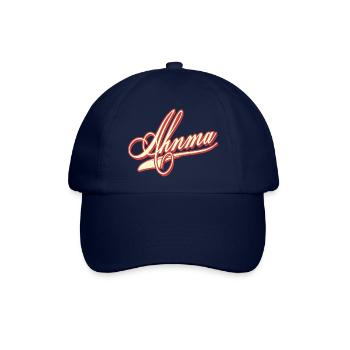 ahnma digga diggah hip hop old school rap strasse - Baseballkappe - Blau/Blau - Vorne