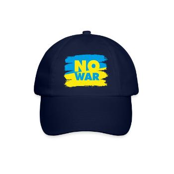 Frieden Ukraine no war Peace мир Krieg Flagge - Baseballkappe - Blau/Blau - Vorne
