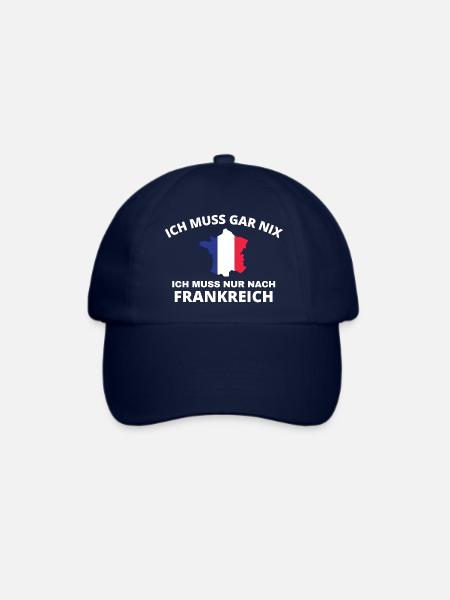 Frankreich Lustiger Spruch - Baseballkappe - Blau/Blau