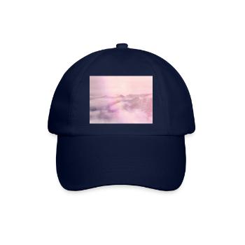 Rosa Dämmerung des Sonnenaufgangs - Baseballkappe - Blau/Blau - Vorne