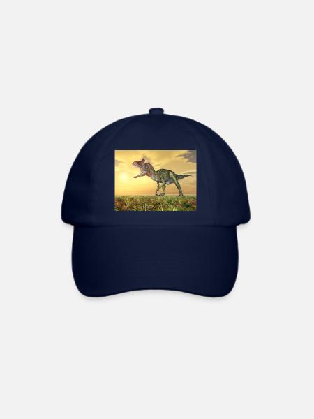 Dinosaurier Cryolophosaurus - Baseballkappe - Blau/Blau
