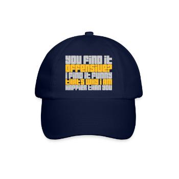 You find it offensive - Baseballkappe - Blau/Blau - Vorne