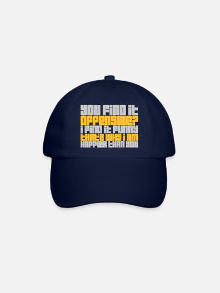You find it offensive - Baseballkappe - Blau/Blau