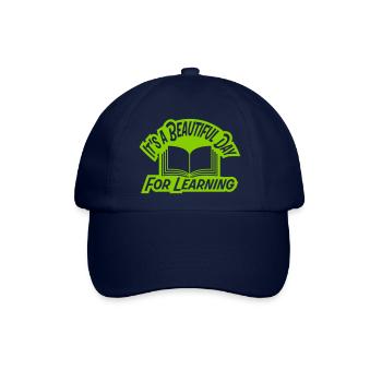 beautiful day for learning - Baseballkappe - Blau/Blau - Vorne