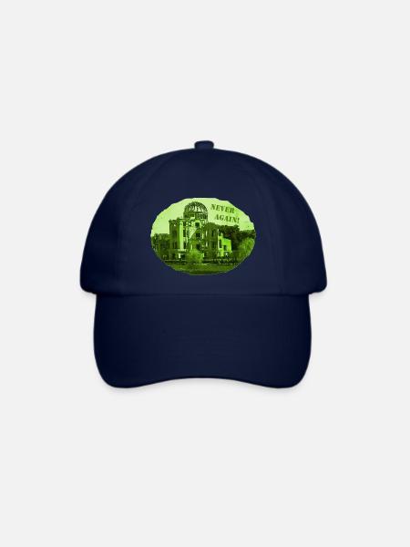 Hiroshima - Never again! - Baseballkappe - Blau/Blau