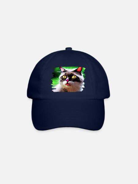 Cracy cat 4 - Baseballkappe - Blau/Blau