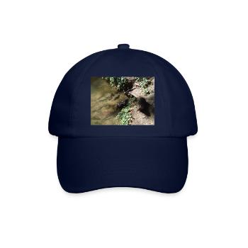 Zwei Biber am Wasser auf Futtersuche - Baseballkappe - Blau/Blau - Vorne