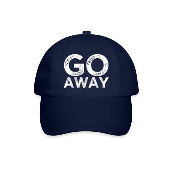 Geh weg - Baseballkappe - Blau/Blau - Vorne