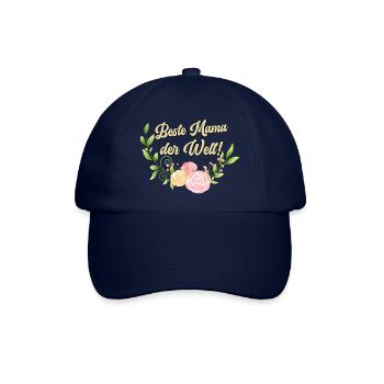 Beste Mama der Welt, tolles Geschenk zum Muttertag - Baseballkappe - Blau/Blau - Vorne
