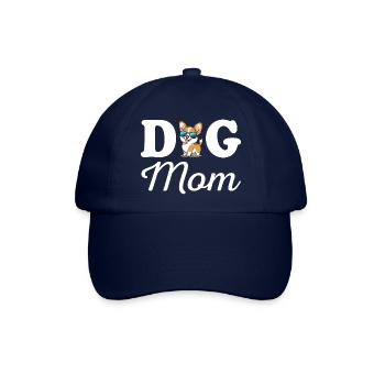 Dog Mom - Baseballkappe - Blau/Blau - Vorne