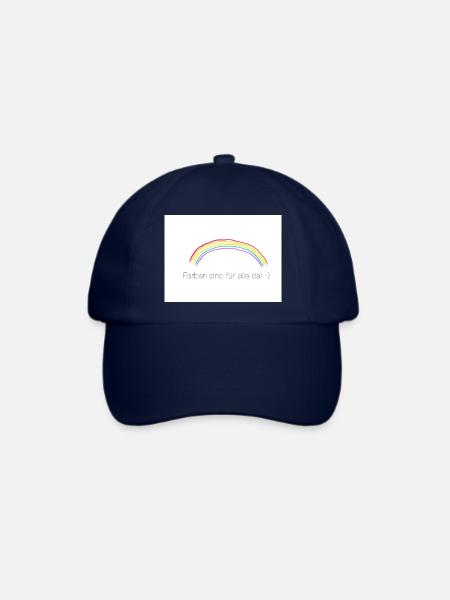 Regenbogen - Baseballkappe - Blau/Blau