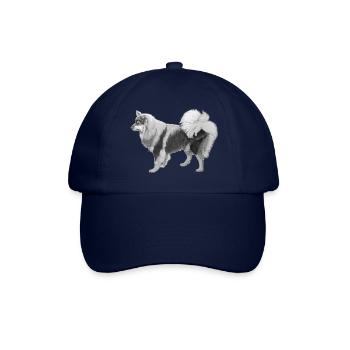 Finnischer Lapphund sh - Baseballkappe - Blau/Blau - Vorne