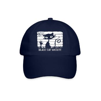 Black Cat Society - Baseballkappe - Blau/Blau - Vorne