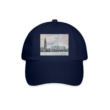 Blick auf den Markusplatz - Baseballkappe - Blau/Blau - Vorne
