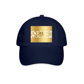 Jahr des Drachen, Goldener Drache Year of the - Baseballkappe - Blau/Blau - Vorne