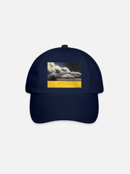 Rabsfeld vor Gewitterwolken - Baseballkappe - Blau/Blau
