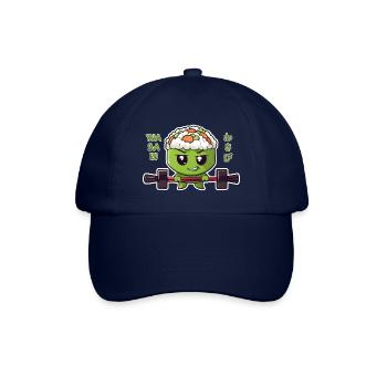 Wasabi mit Langhantel - Baseballkappe - Blau/Blau - Vorne