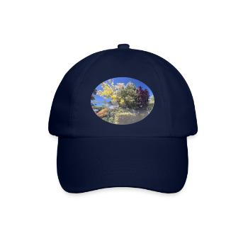 Bunte Bäume, blauer Himmel - Baseballkappe - Blau/Blau - Vorne