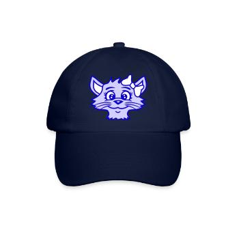 Süße Mädchen Katze Hübsche Schleife Frau Weiblich - Baseballkappe - Blau/Blau - Vorne