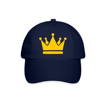 Krone Geburtstag Geschenk - Baseballkappe - Blau/Blau - Vorne