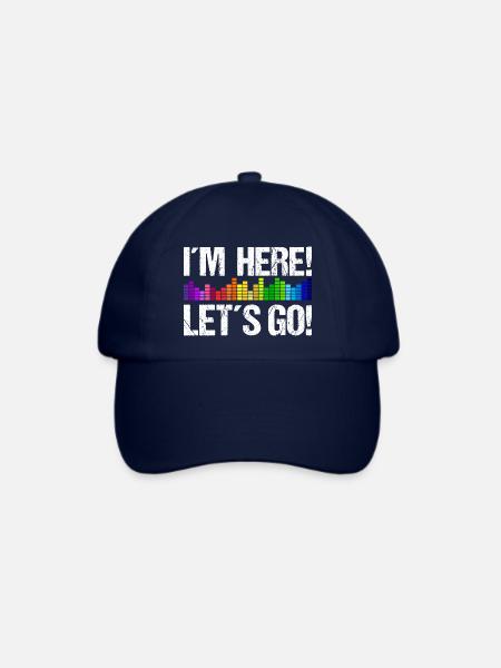 I´m here, let´s go! Equalizer - Baseballkappe - Blau/Blau