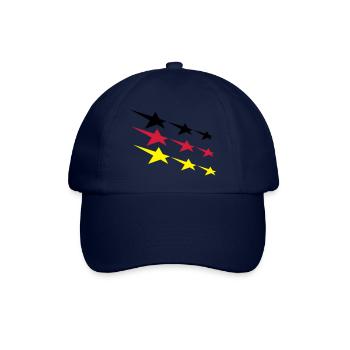 Deutschland Sterne - Baseballkappe - Blau/Blau - Vorne