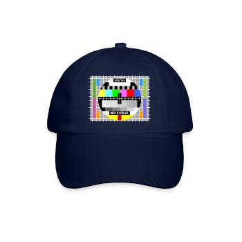 Testbild test card status no signal screen Display - Baseballkappe - Blau/Blau - Vorne